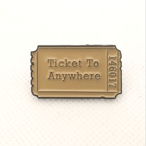 🧁 3/$30 Ticket to Anywhere Enamel Pin NEW